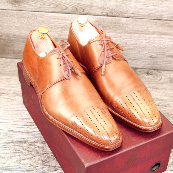 $425 Nordstrom MEZLAN Pedrosa 10 M Derby Tan * add $15 new Trees